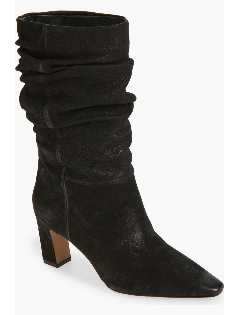 Vince Camuto Skylar Slouchy Black Leather Boots New!